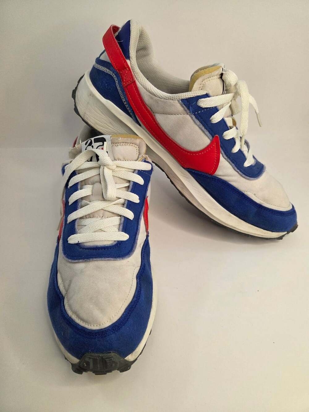 Nike Waffle Debut Swoosh Old Royal Habanero Red